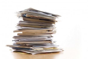 stack of resumes